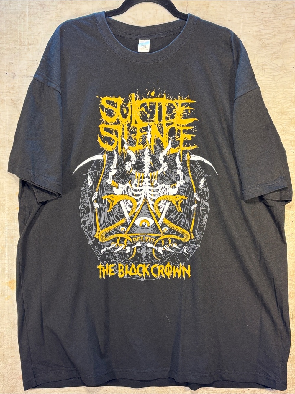 The Black Crown Graphic Tee - Black/Yellow